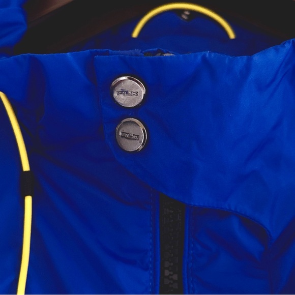 RARE! RLX RALPH LAUREN SUPER LUXURIOUS WINDBREAKER JACKET ROYAL BLUE YELLOW ZIP - Picture 5 of 16